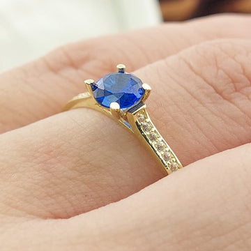 Anillo Dama Promesa CZ 5mm Oro 10k 27347