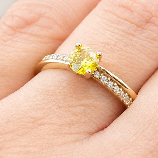 Anillo Dama Promesa CZ 5mm Oro 10k 27348