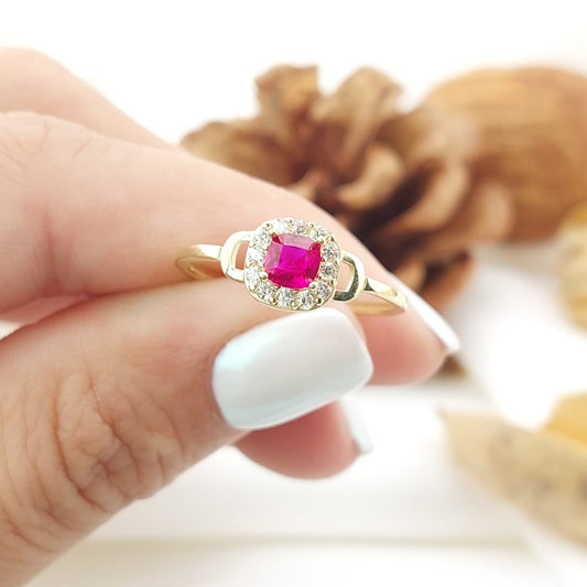 Anillo Dama CZ Oro 10k 27354