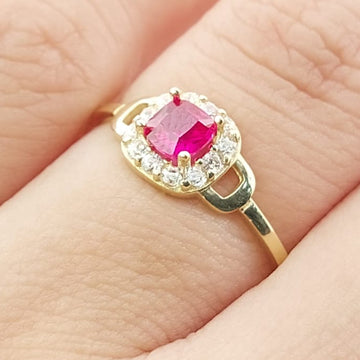 Anillo Dama CZ Oro 10k 27354