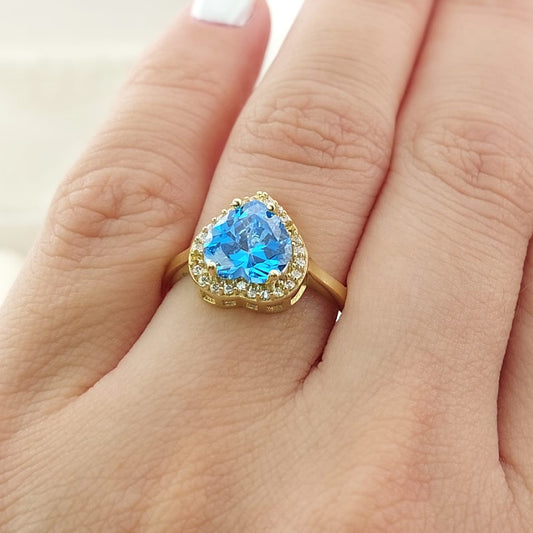 Anillo Dama CZ Oro 10k 27352