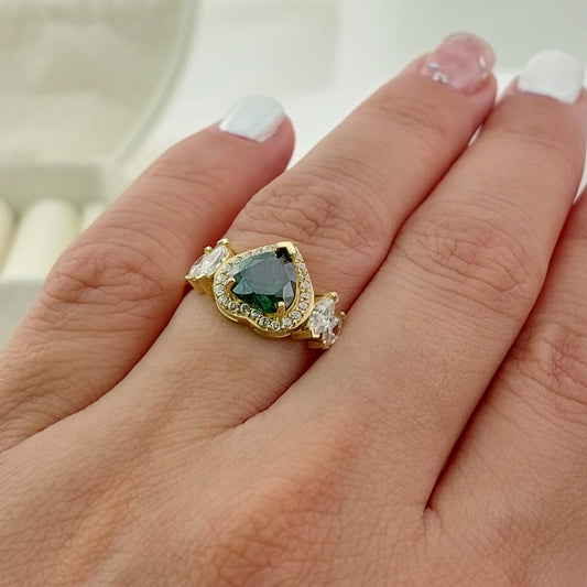 Anillo Dama CZ Oro 10k 27351