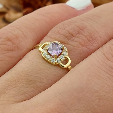 Anillo Dama CZ Oro 10k 27363