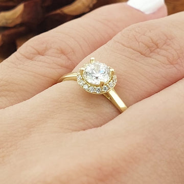 Anillo Compromiso Promesa Oro 10k 27334