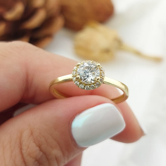 Anillo Compromiso Promesa Oro 10k 27334