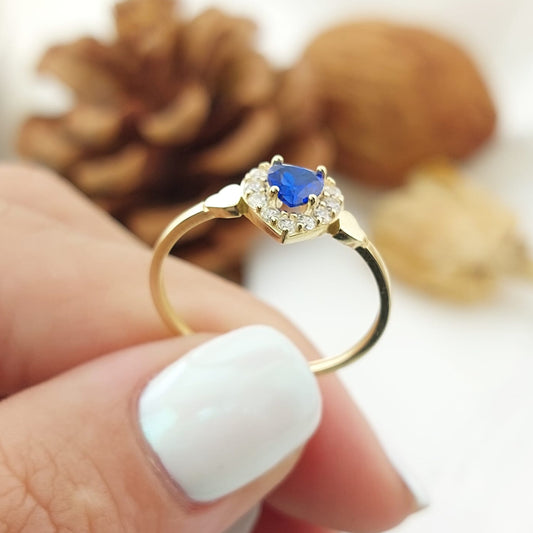 Anillo Dama Promesa CZ Oro 10k 27349