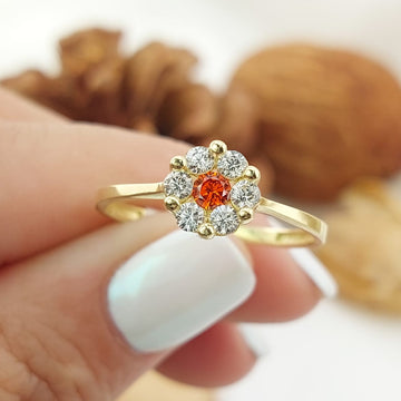 Anillo Dama CZ Oro 10k 27353