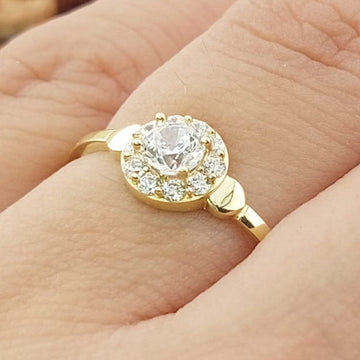 Anillo Compromiso Promesa Oro 10k 27335