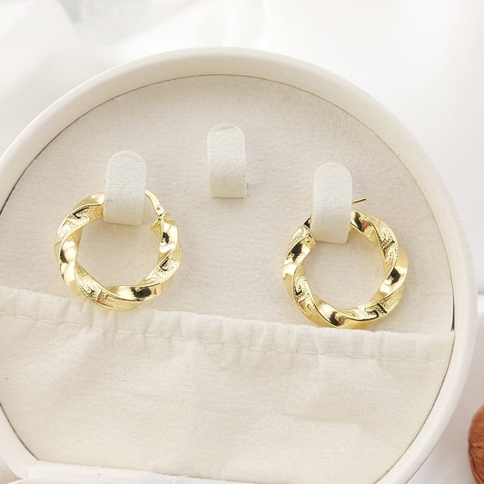 Argollas 24mm/5mm grosor Oro 10k Italia 27379