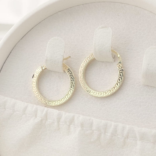 Argollas 20mm/2.5mm Oro 10k Italia 27388
