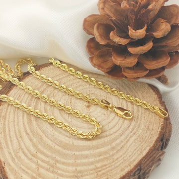 Cadena Cordón 50cm/3mm Oro 10k Italia 27398