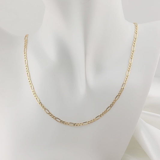 Cadena Figaro 55cm/3mm Oro 10k Italia 27400