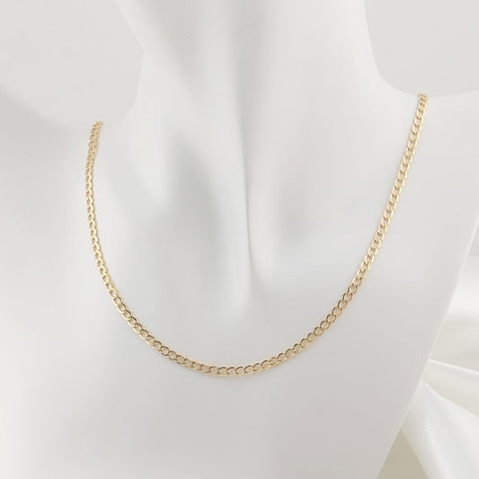 Cadena Grumett 60cm/3mm Oro 10k Italia 27401