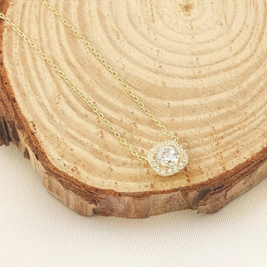 Collar 50cm CZ 5mm Oro 10k Italia 27407