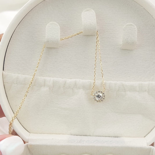 Collar 50cm CZ 4mm Oro 10k Italia 27406
