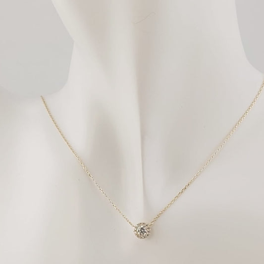 Collar 50cm CZ 4mm Oro 10k Italia 27406