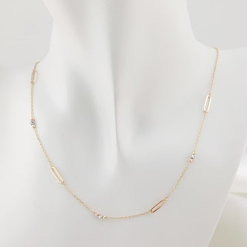 Collar Dama 50cm Oro 10k Italia 27405
