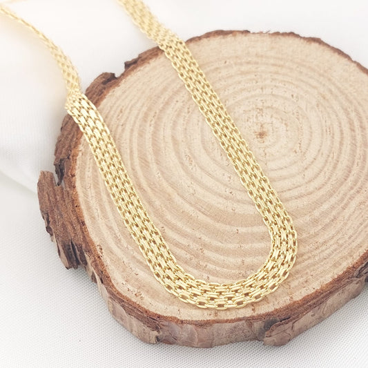 Cadena Bismark 50cm/6mm Oro 10k Italia 27403