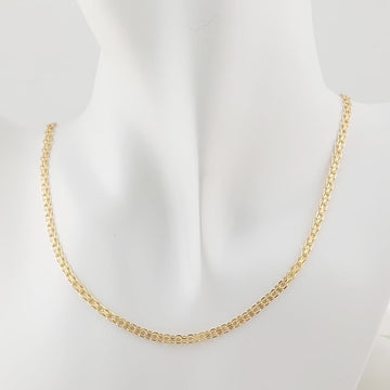 Cadena Bismark 50cm/3mm Oro 10k Italia 27404
