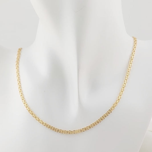Cadena Bismark 50cm/3mm Oro 10k Italia 27404