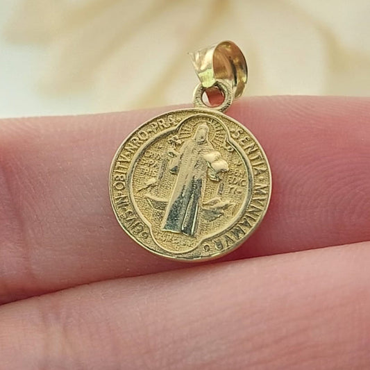 Dije San Benito 12mm Oro 10k 26644