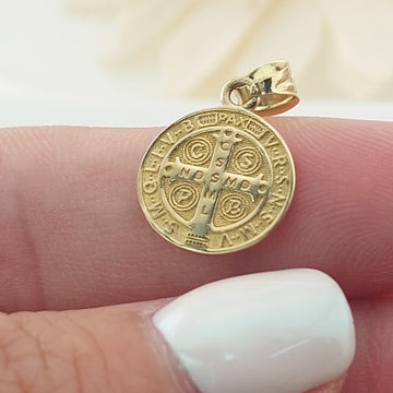Dije San Benito 12mm Oro 10k 26644