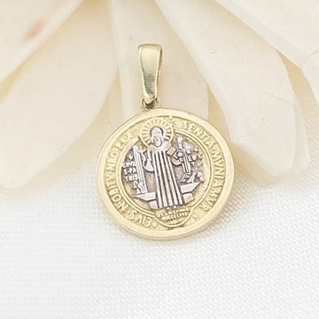 Dije San Benito 13mm Oro 10k 27423