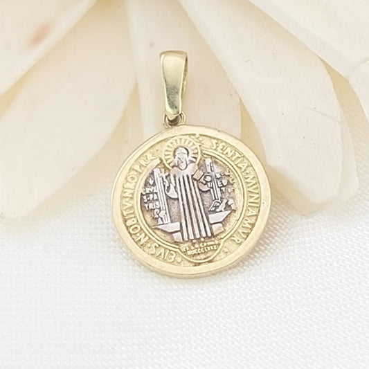Dije San Benito 13mm Oro 10k 27423