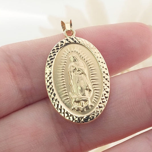 Dije Virgen 24mm Oro 10k 27424