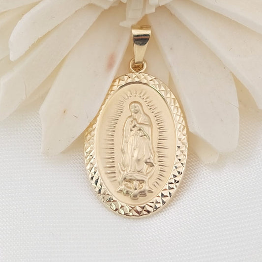 Dije Virgen 24mm Oro 10k 27424