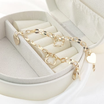 Pulsera Dama 19cm Oro 10k Italia 27441