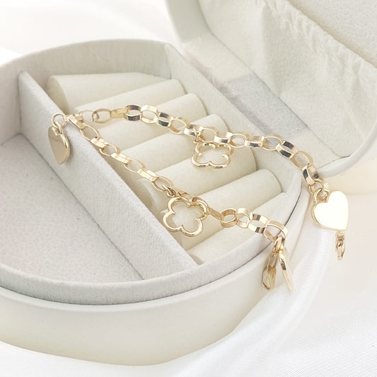 Pulsera Dama 19cm Oro 10k Italia 27441