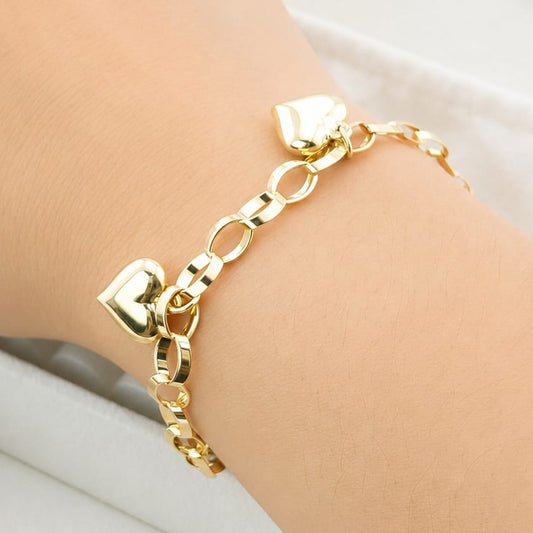 Pulsera Dama 19cm Oro 10k Italia 27440