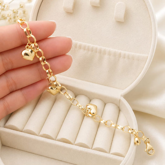Pulsera Dama 19cm Oro 10k Italia 27440