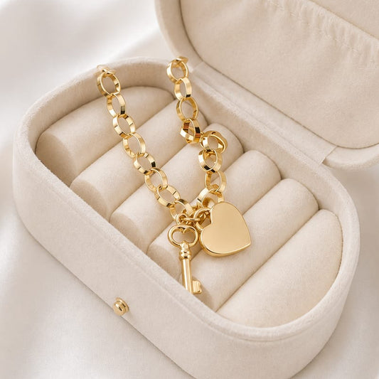 Pulsera Dama 19cm Oro 10k Italia 27439