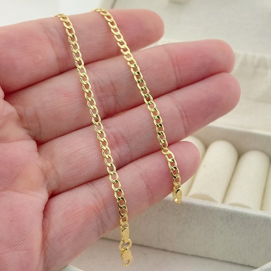 Pulsera Gurmett 19cm/2mm Oro 10k 27432