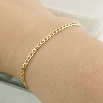 Pulsera Gurmett 19cm/2mm Oro 10k 27432