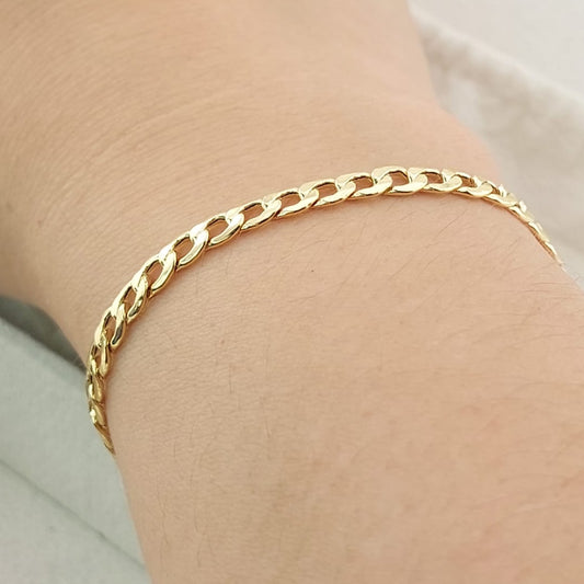 Pulsera Gurmett 20cm/4mm Oro 10k 27433