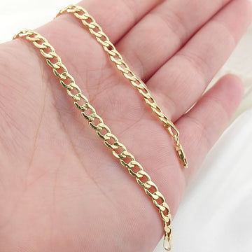 Pulsera Gurmett 20cm/4mm Oro 10k 27433