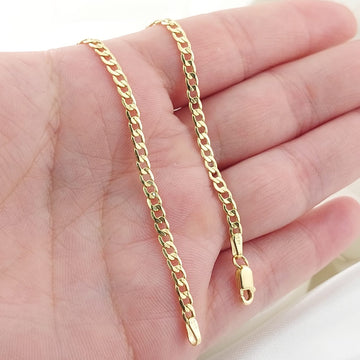 Pulsera Gurmett 19cm/2.5mm Oro 10k 27431