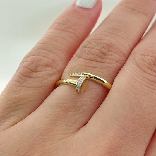 Anillo Casual Dama Oro 10k 27443