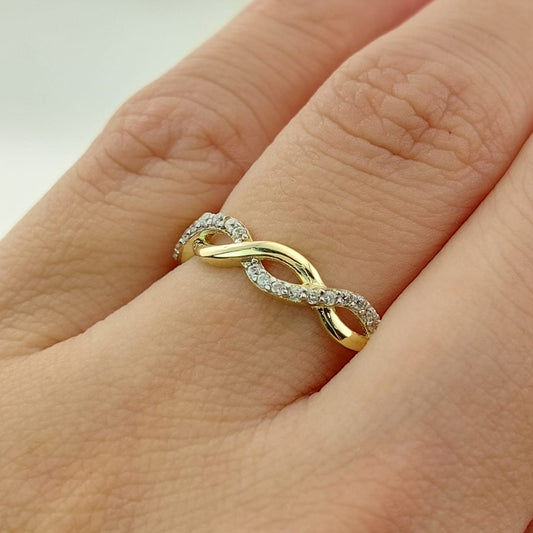 Anillo Infinito Dama Oro 10k 27447