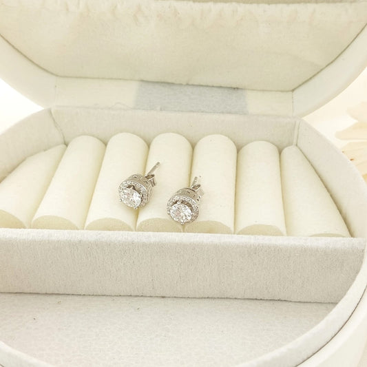 Aretes 5mm/1mmx17 Moissanite 1.2CT VVS1 Plata 925 26748