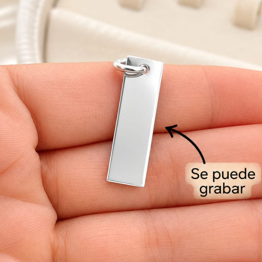 Dije 25x7mm Plata 925 27479GR