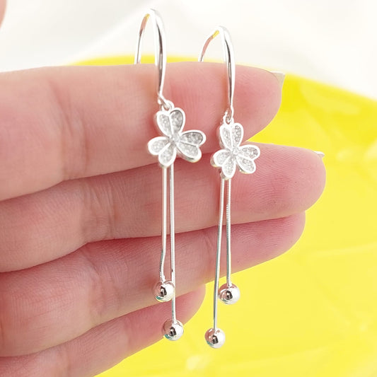 Aretes Largos 60mm Plata 925 27472
