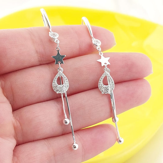Aretes Largos 60mm Plata 925 27465