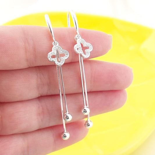 Aretes Largos 60mm Plata 925 27467