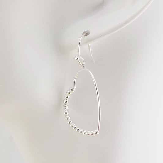 Aretes Corazónes 30mm Plata 925 27469