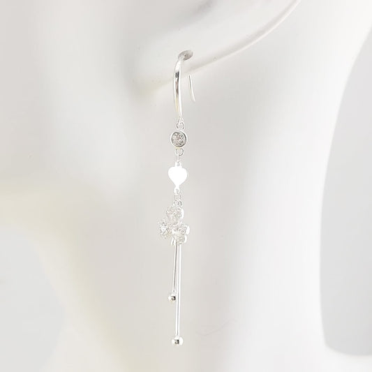Aretes Largos 60mm Plata 925 27470