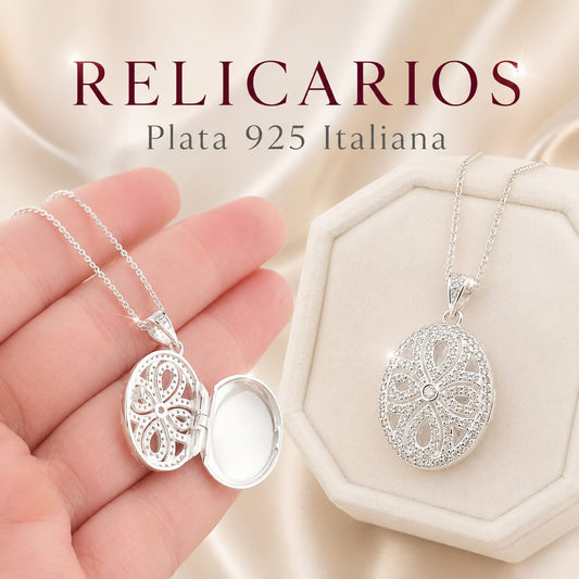 Collar 50cm Relicario Plata 925 25380GR